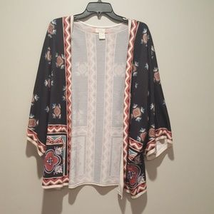 Flying Tomato kimono cardigan sweater